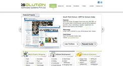 Desktop Screenshot of isolutionindia.com